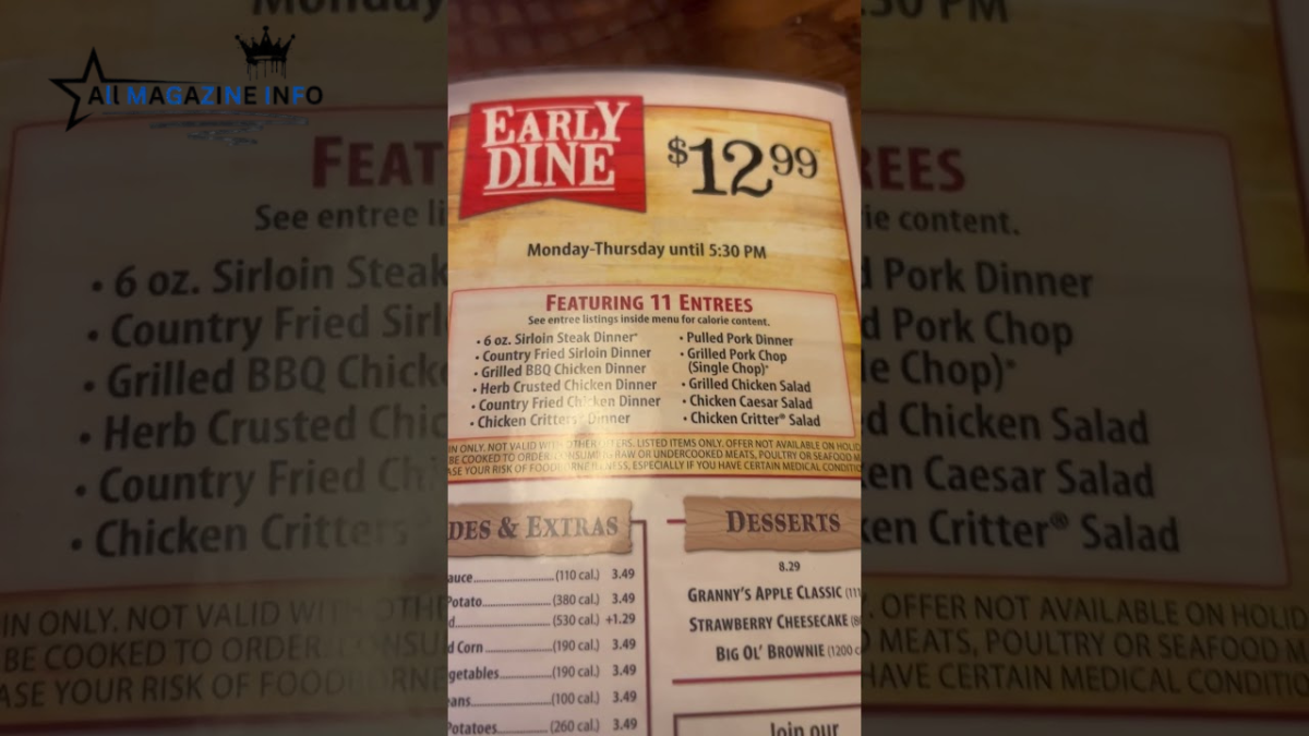 texas roadhouse menu with prices early dine
