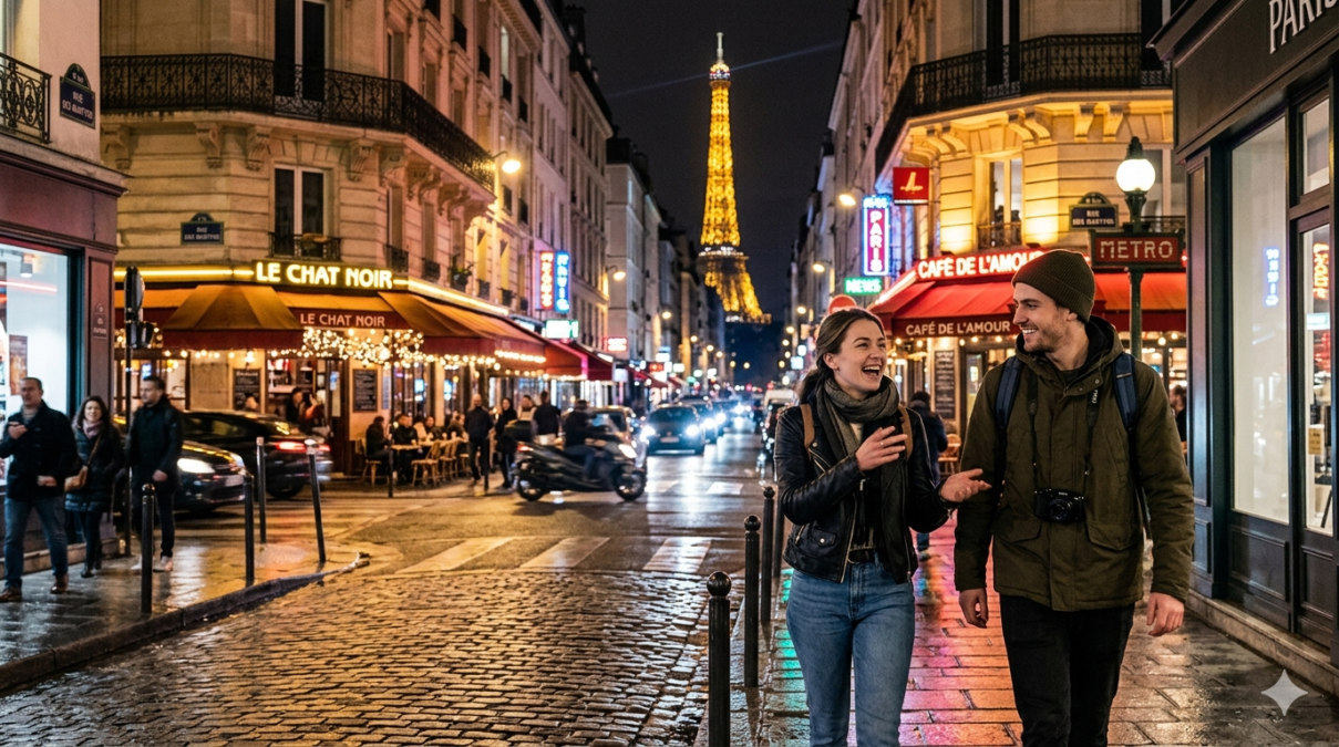 PlayBattleSquare Exploring Paris After Dark