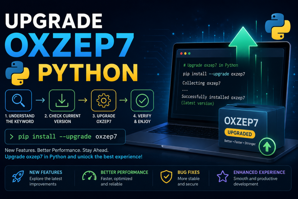 Upgrade Oxzep7 Python