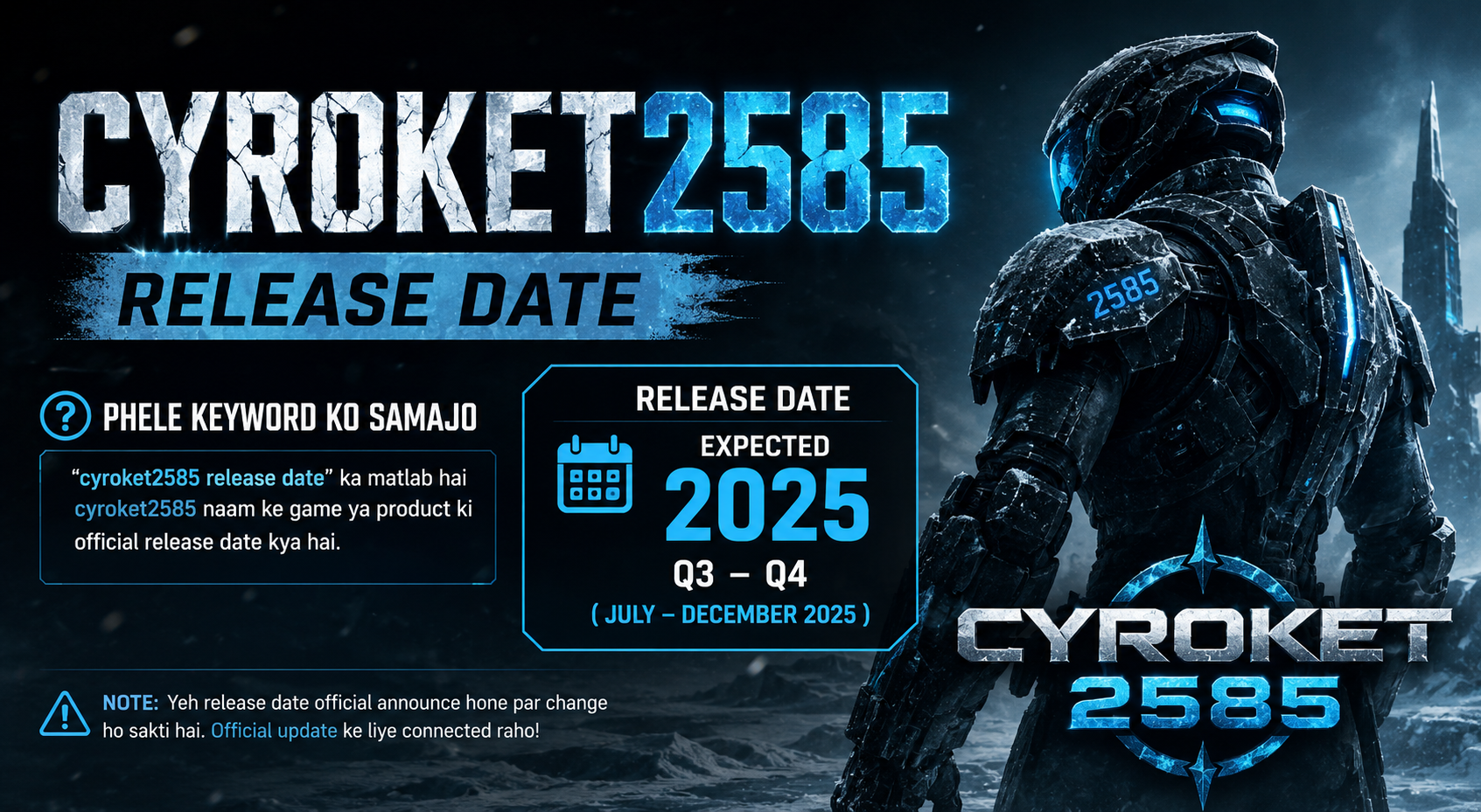 Cyroket2585 Release Date